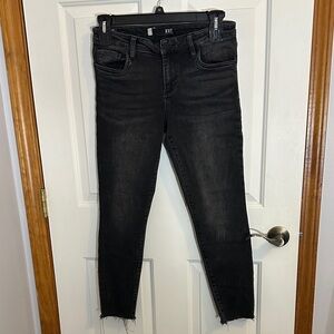 KUT Women's Black Jeans Connie ankle skinny size 8